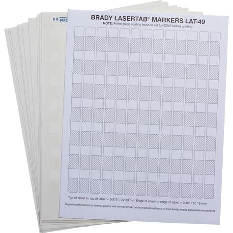 Brady Lasertab Marker Troubleshooting